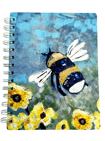 Book Bee Blue Notebook