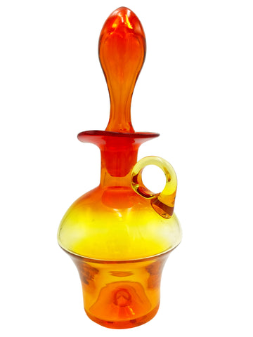 Hand Blown Vintage Decanter and Stopper