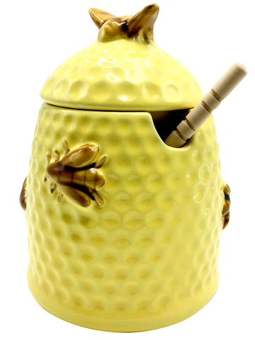 Honeypot Ceramic Honeycomb & Bee