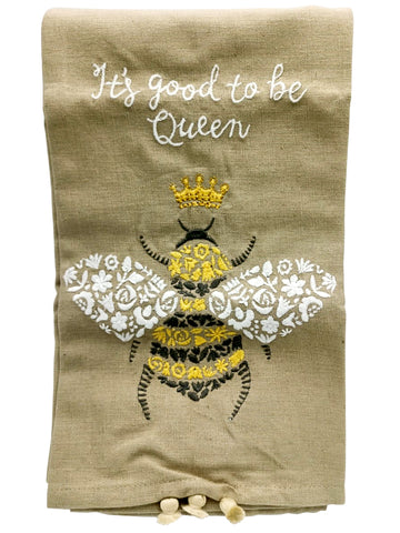 Honey Bee Tea Towel, Kitchen Towel 