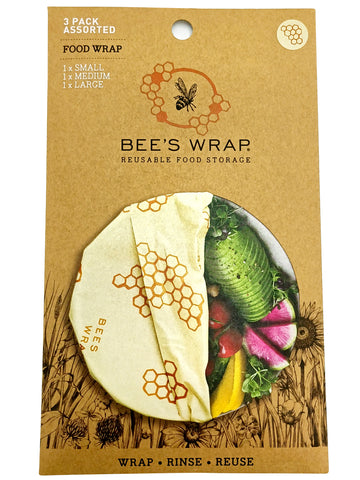 Bee's Wrap Assorted Pack Honeycomb Pattern