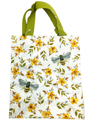 Tote Bag Bees and Yellow Flowers 8-1/2 x 10